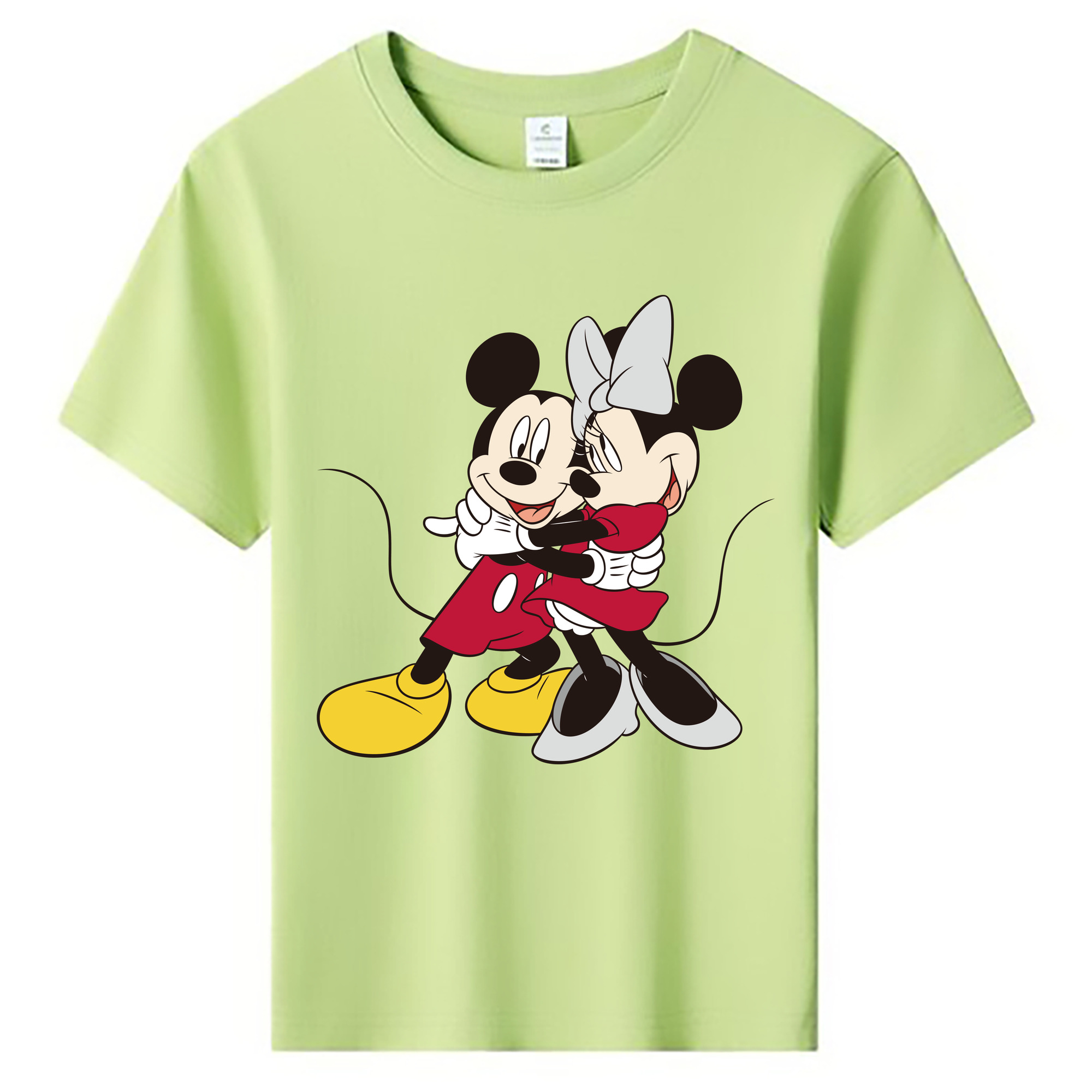 ミッキーマウス Mickey Mouse 綿100％キッズTシャツ（フロントプリント）